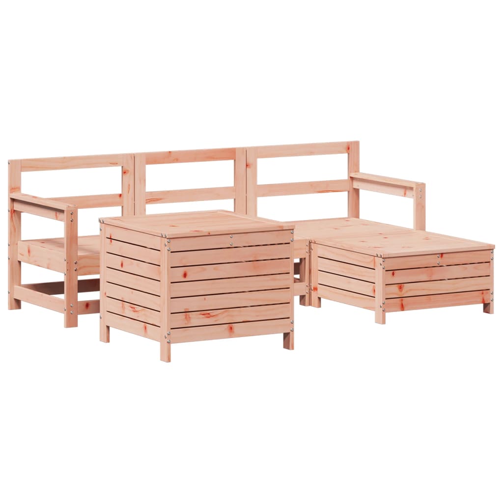 Set Divani da Giardino 5 pz in Legno Massello Abete Douglas 3250498