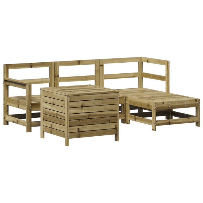 Set Divani da Giardino 5 pz in Legno Impregnato di Pino 3250503