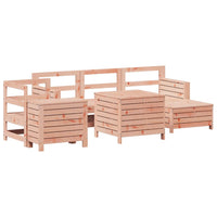 Set Divani da Giardino 7 pz in Legno Massello Abete Douglas 3250510