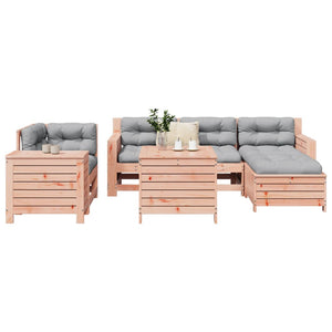 Set Divani da Giardino 7 pz in Legno Massello Abete Douglas 3250510