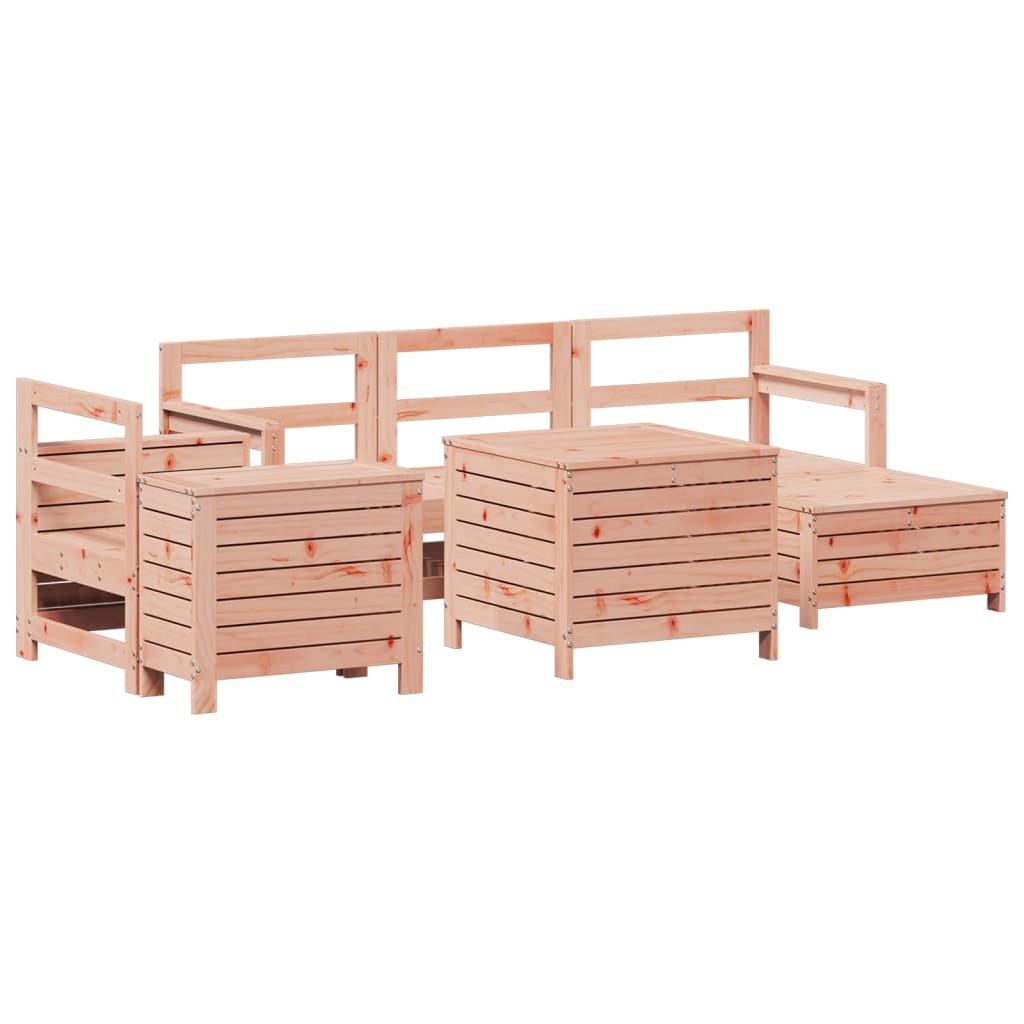 Set Divani da Giardino 7 pz in Legno Massello Abete Douglas 3250534