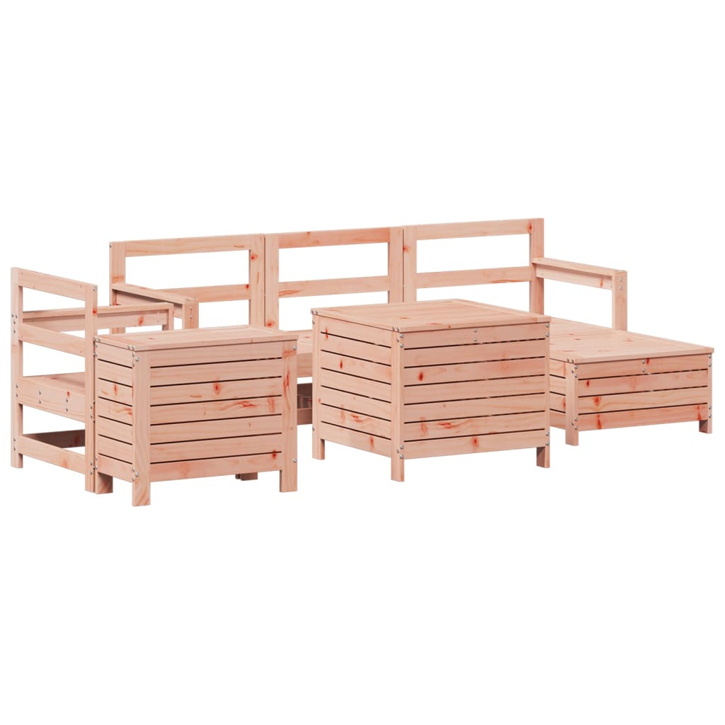 Set Divani da Giardino 7 pz in Legno Massello Abete Douglas 3250538