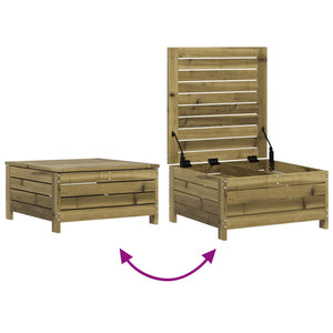 Set Divani da Giardino 7 pz in Legno Impregnato di Pino 3250539