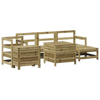 Set Divani da Giardino 7 pz in Legno Impregnato di Pino 3250547