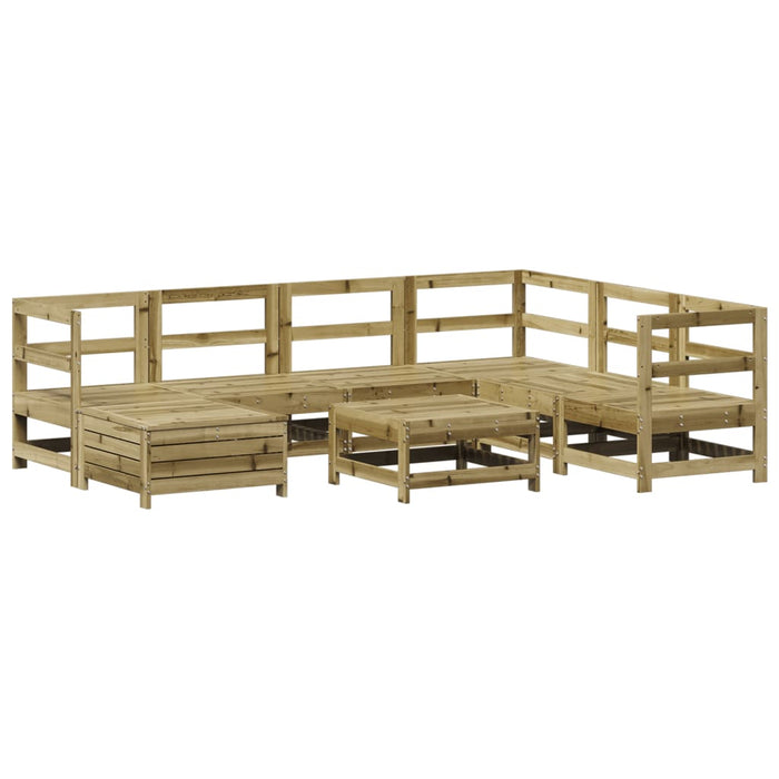 Set Divani da Giardino 8 pz in Legno Impregnato di Pino 3250559