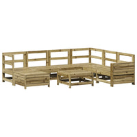 Set Divani da Giardino 8 pz in Legno Impregnato di Pino 3250567