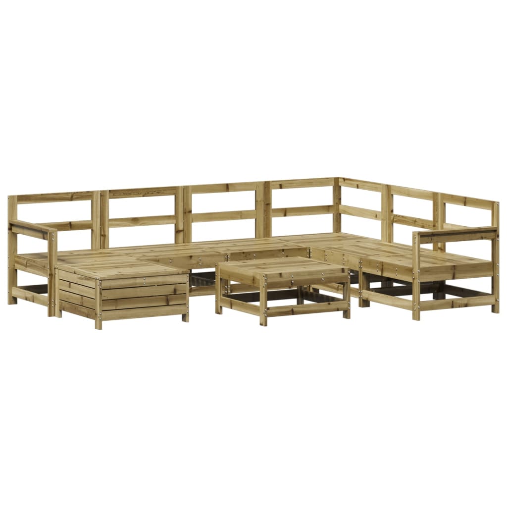 Set Divani da Giardino 8 pz in Legno Impregnato di Pinocod mxl 116992