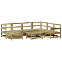 Set Divani da Giardino 8 pz in Legno Impregnato di Pino 3250599