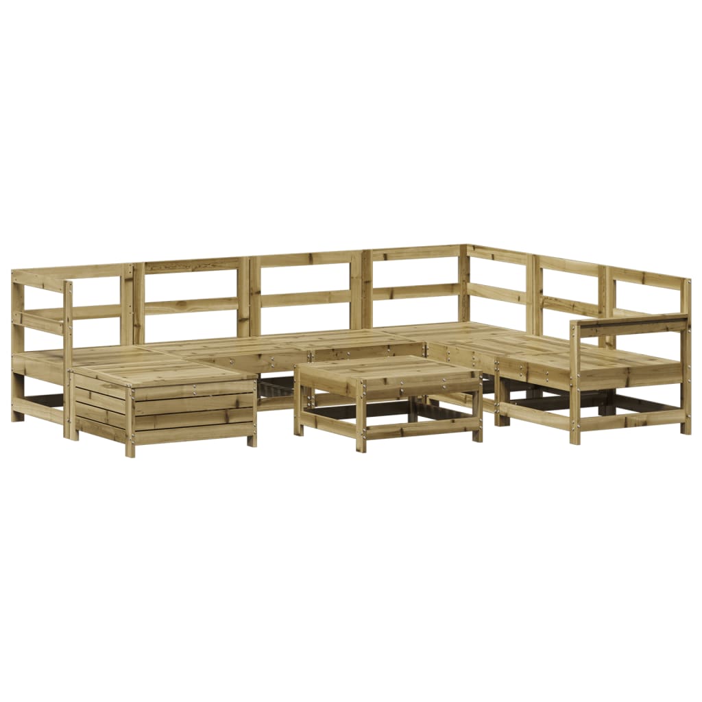 Set Divani da Giardino 8 pz in Legno Impregnato di Pino 3250607