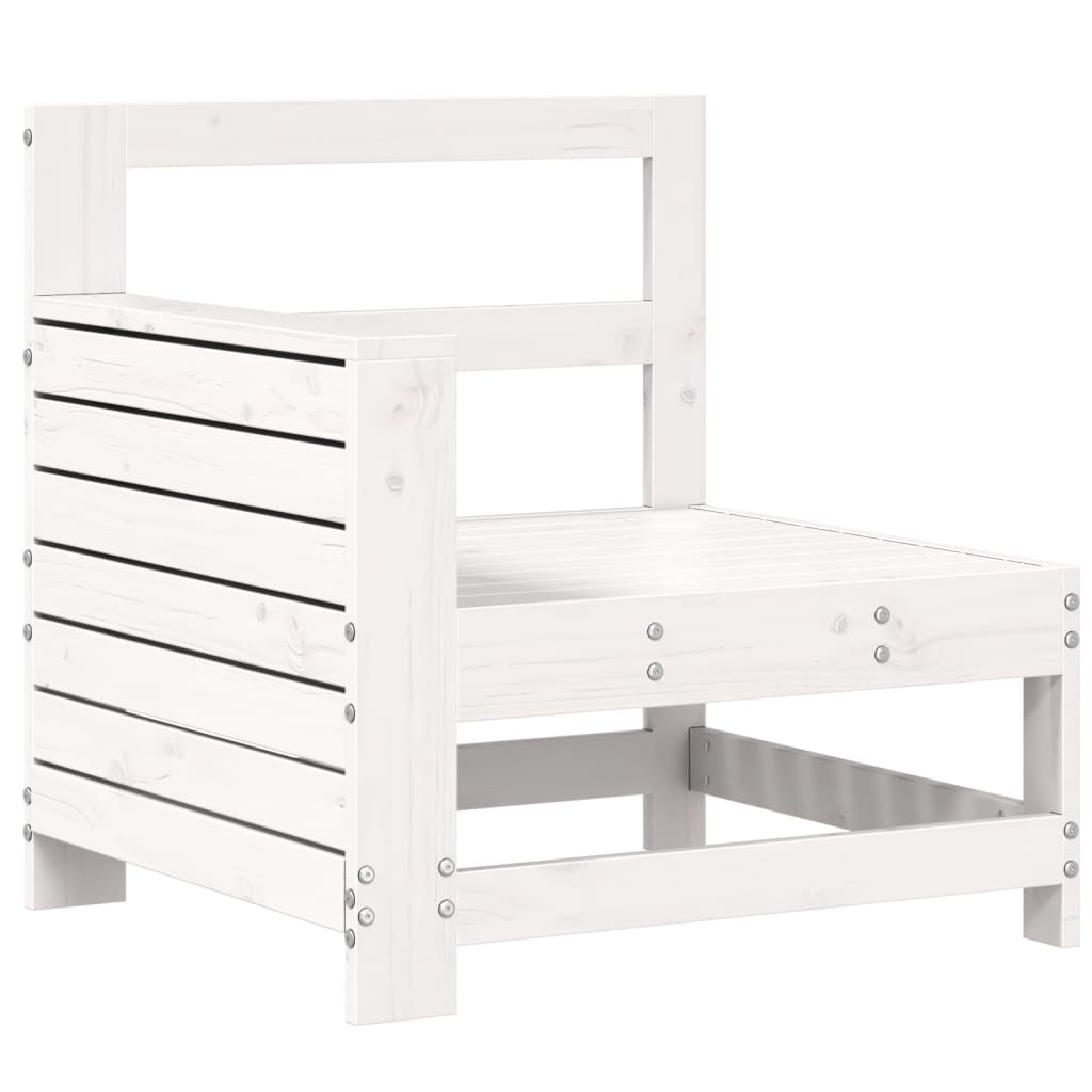 Set Divani da Giardino 10 pz in Legno Massello di Pino Bianco 3250637