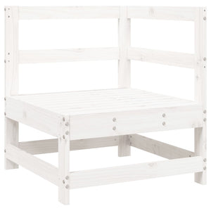 Set Divani da Giardino 10 pz in Legno Massello di Pino Bianco 3250637