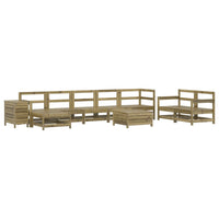 Set Divani da Giardino 10 pz in Legno Impregnato di Pino 3250675