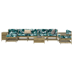 Set Divani da Giardino 10 pz in Legno Impregnato di Pinocod mxl 116869