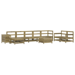 Set Divani da Giardino 10 pz in Legno Impregnato di Pinocod mxl 116871