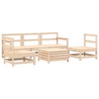 Set Divani da Giardino 6 pz in Legno Massello di Pino 3250736