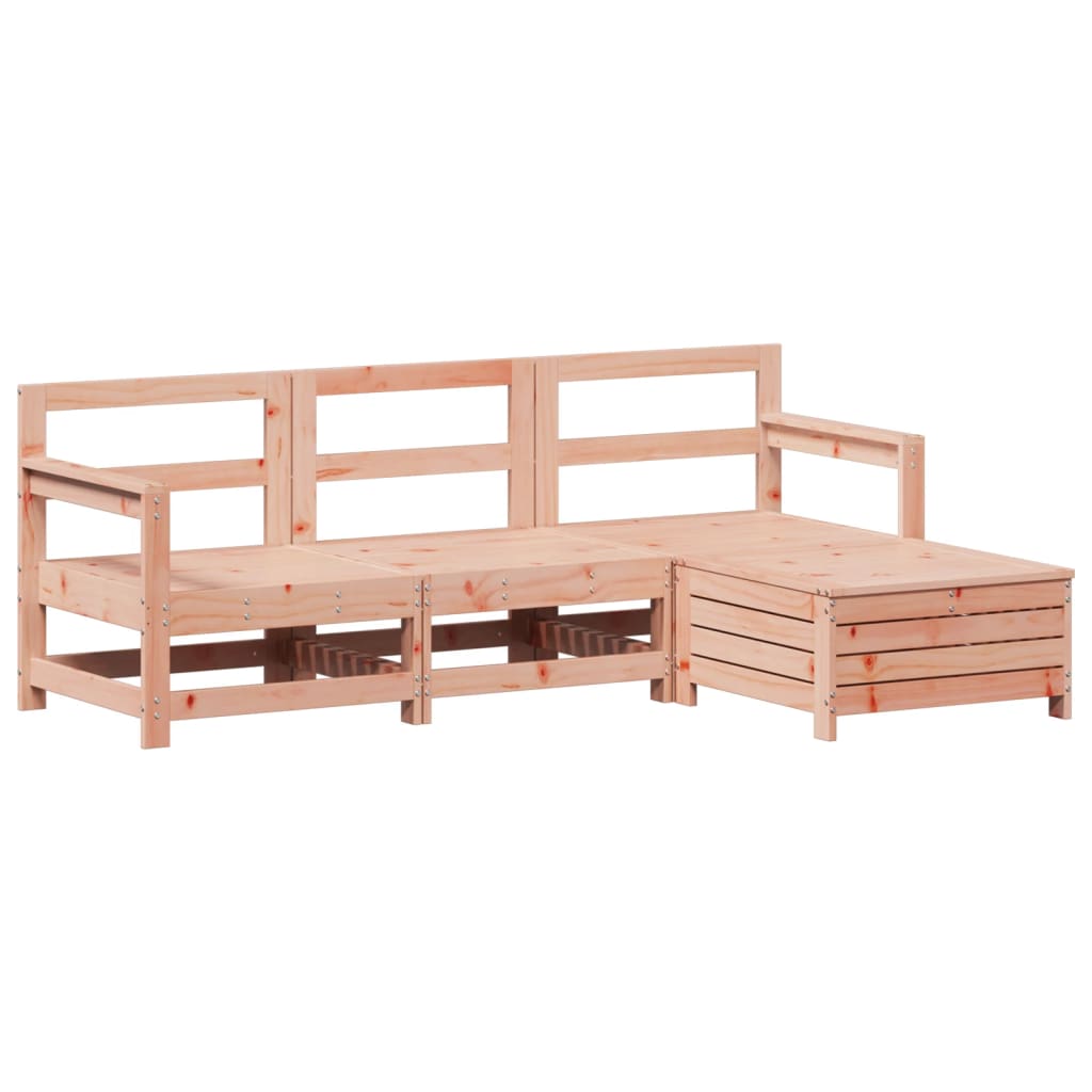 Set Divani da Giardino 4 pz in Legno Massello Abete Douglascod mxl 116914