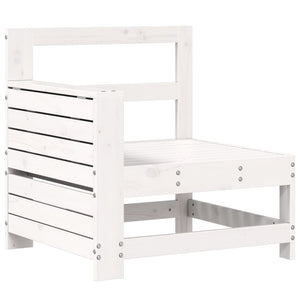 Set Salotto da Giardino 5 pz Bianco in Legno Massello di Pino 3250813