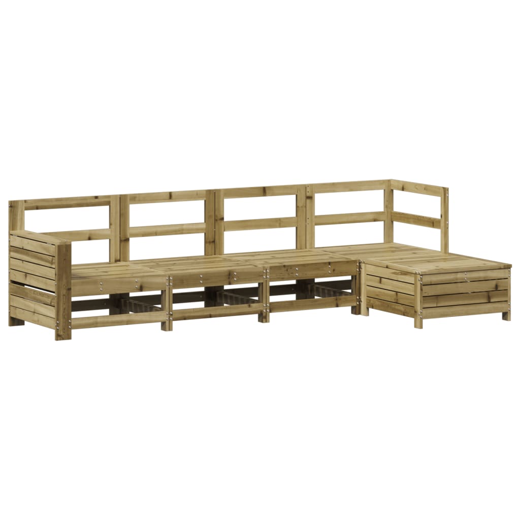 Set Divani da Giardino 5 pz in Legno Impregnato di Pinocod mxl 116873