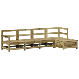 Set Divani da Giardino 5 pz in Legno Impregnato di Pino 3250847