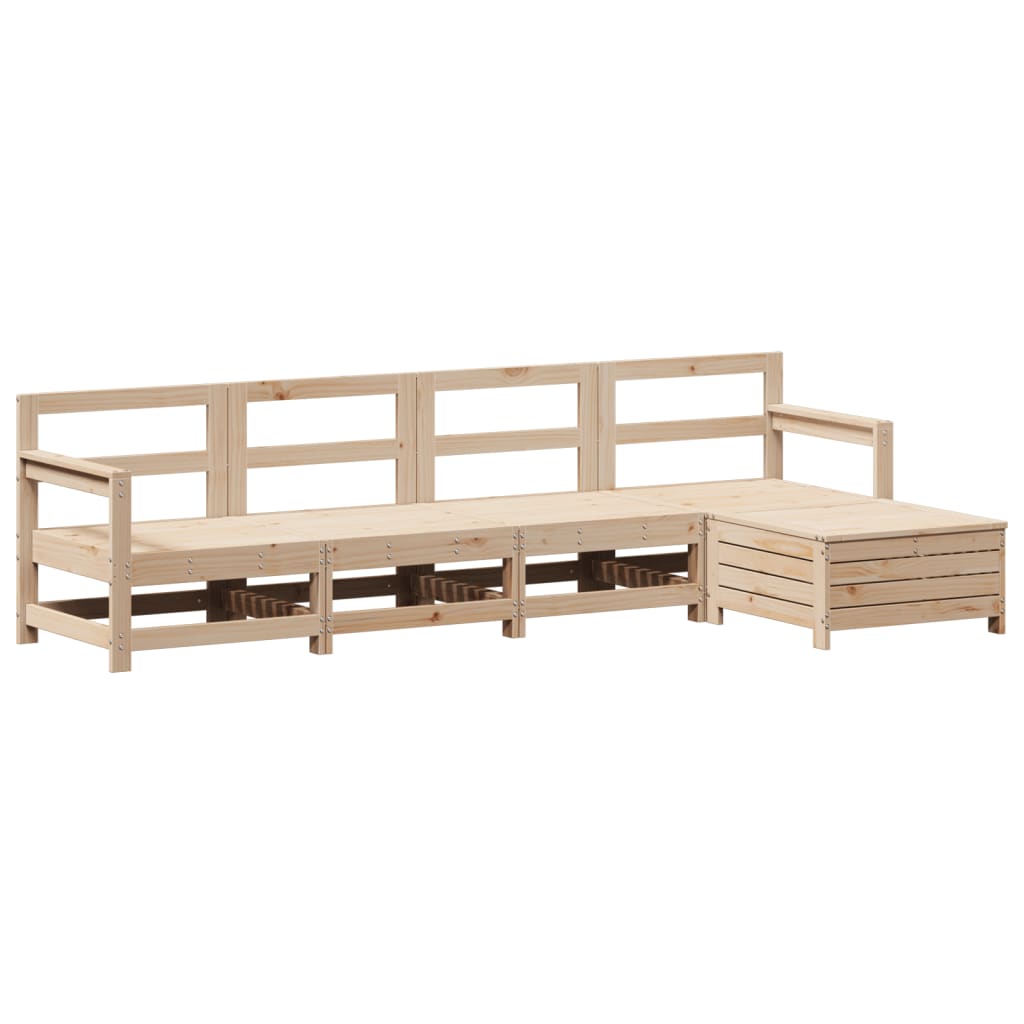 Set Divani da Giardino 5 pz in Legno Massello di Pinocod mxl 116877