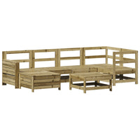 Set Divani da Giardino 7 pz in Legno Impregnato di Pino 3250919