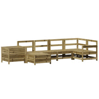 Set Divani da Giardino 7 pz in Legno Impregnato di Pino 3250979