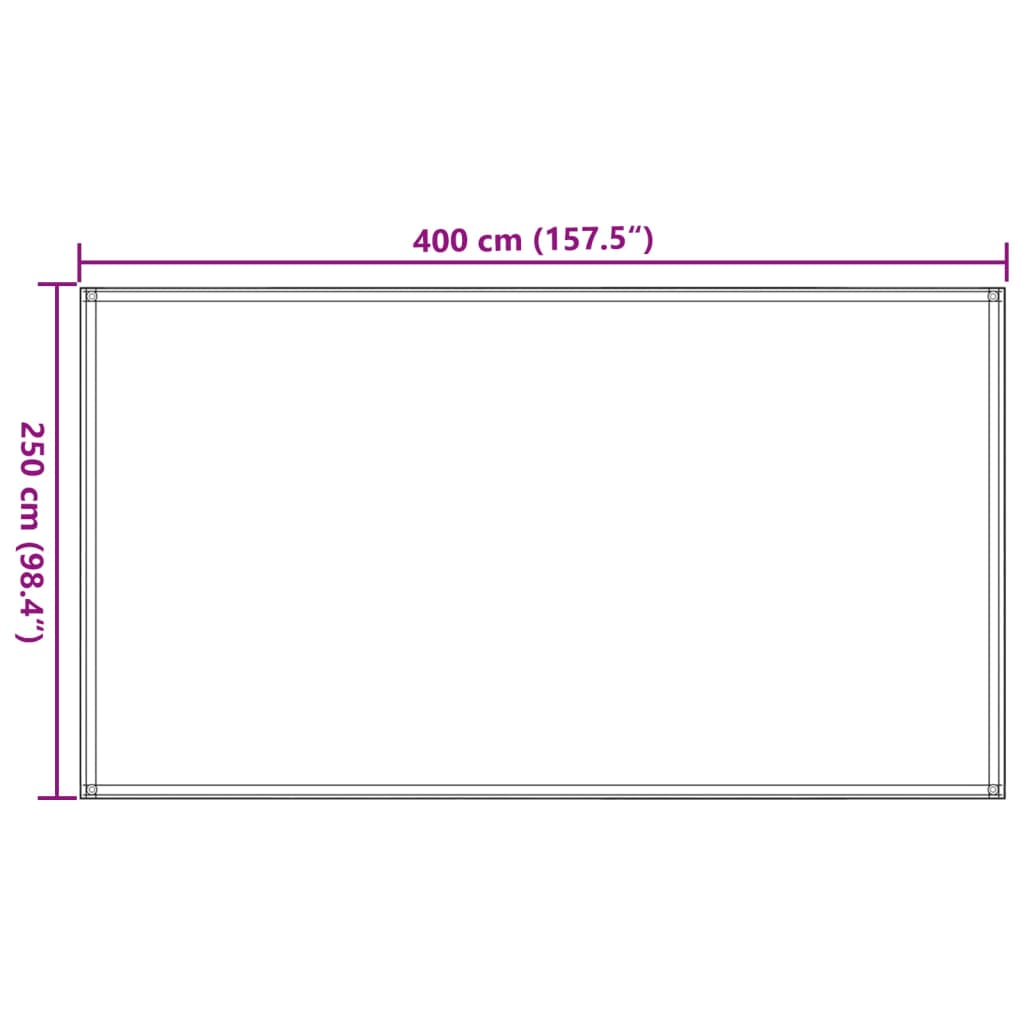 Tappeto da Tenda Sabbia 250x400 cm HDPE 4002295