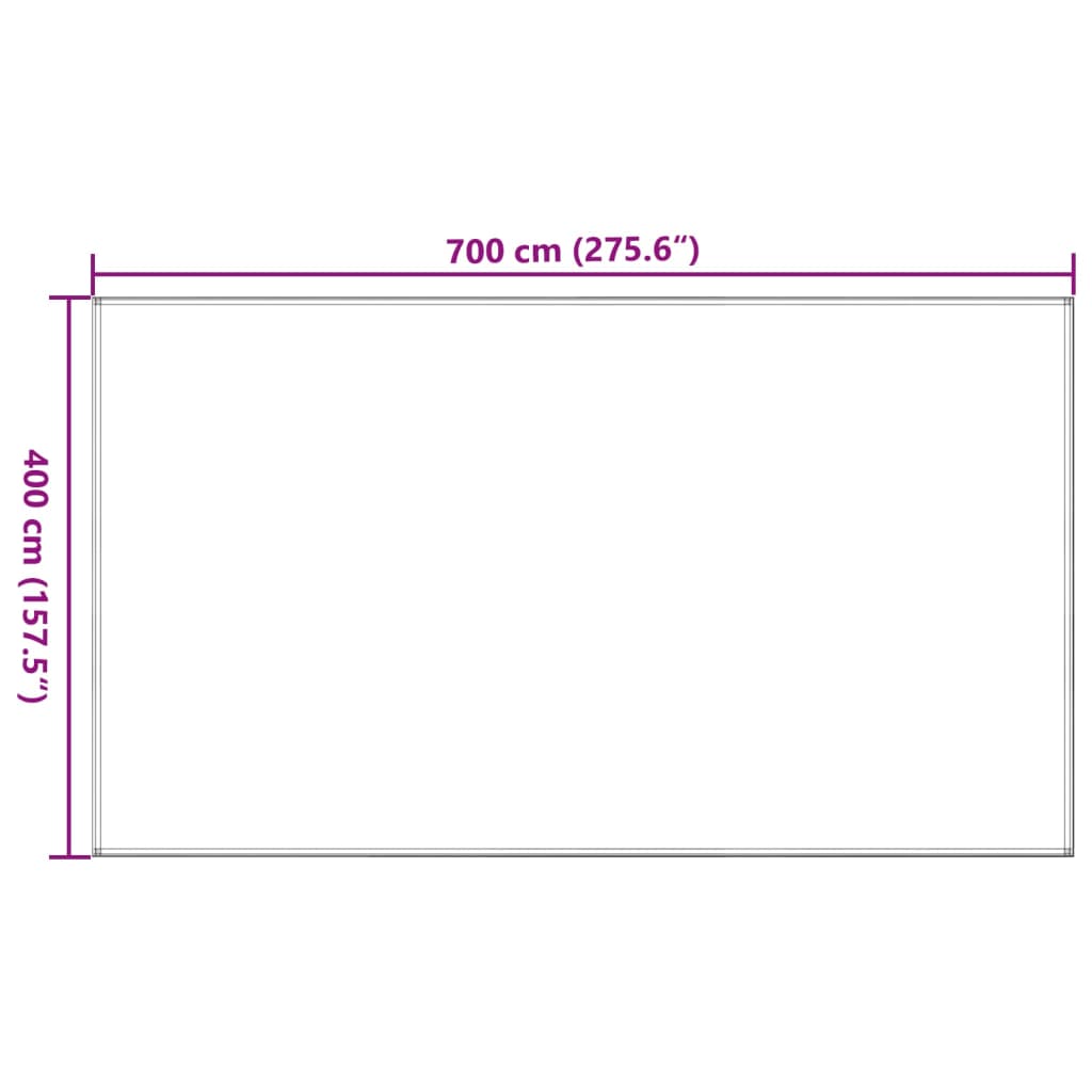 Tappeto da Tenda Sabbia 400x700 cm HDPE 4002306