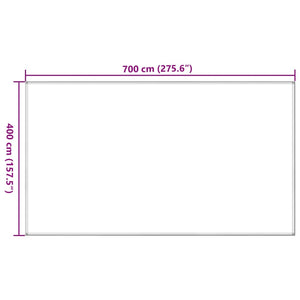 Tappeto da Tenda Sabbia 400x700 cm HDPE 4002306