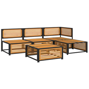 Set Divano da Giardino 5 pz con Cuscini Legno Massello Acacia 3214878