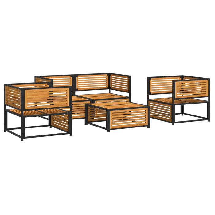 Set Divano da Giardino 5 pz con Cuscini Legno Massello Acacia 3214890