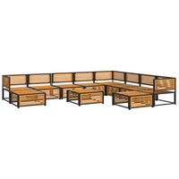 Set Divano da Giardino 11 pz con Cuscini Legno Massello Acacia 3214895