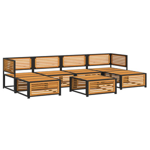 Set Divano da Giardino 7 pz con Cuscini Legno Massello Acacia 3214898