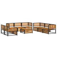 Set Divano Giardino 9 pz con Cuscini Legno Massello di Acacia 3214921