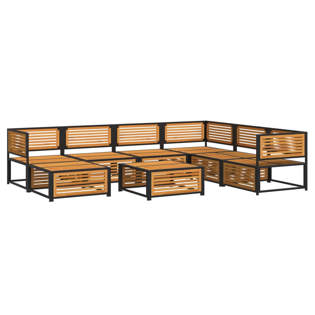 Set Divano da Giardino 8pz con Cuscini Legno Massello di Acacia 3214922