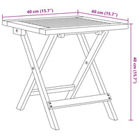 Lettini con Tavolino 2pz Blu Scuro in Legno Massello di Acacia 3214218