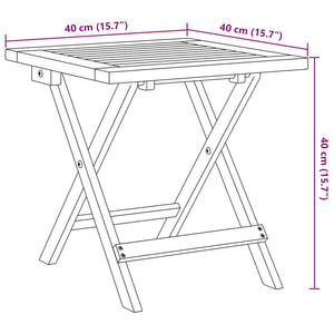 Lettini con Tavolino 2pz Blu Scuro in Legno Massello di Acacia 3214218