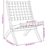 Sedie Pieghevoli Giardino 2pz con Tavolino Rosse Legno Massello 3214220