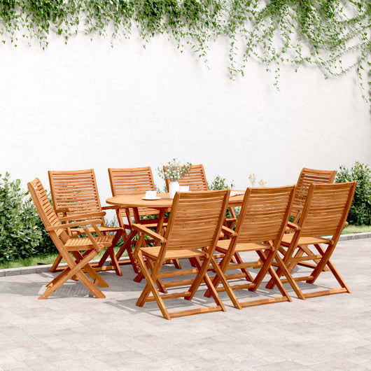 Sedie Giardino Pieghevoli 8 pz 57x66x95cm Legno Massello Acacia 3214476