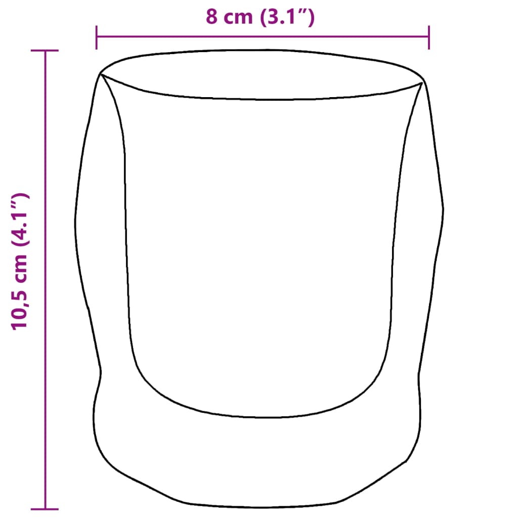 Bicchieri a Doppia Parete in Vetro 6 pz 250 ml 4005735