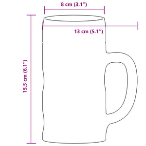 Bicchieri da Pinta in Vetro 6 pz 500 ml 4005746