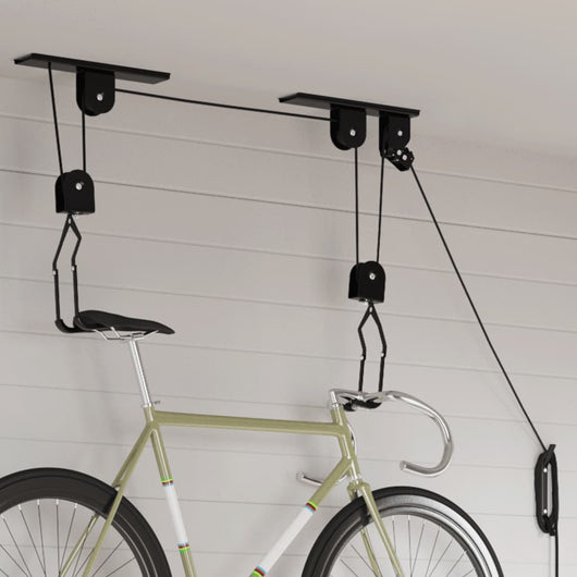 Sollevatori per Bici con Supporto a Soffitto 2 pz 20 kg 156339