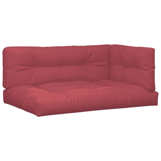 Cuscini per Pallet 5 pz Rosso Vino in Tessuto 3217140