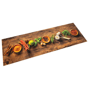 Tappeto da Cucina Lavabile Spezie 45x150 cm Velluto 4005605