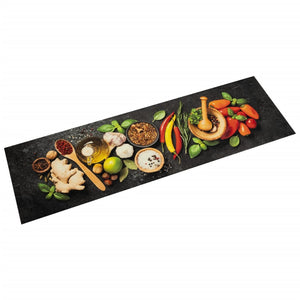 Tappeto da Cucina Lavabile Spezie 45x150 cm Velluto 4005614