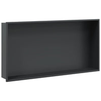 Nicchia per Doccia Nero Opaco 62x32x9cm in Acciaio Inox 4005130