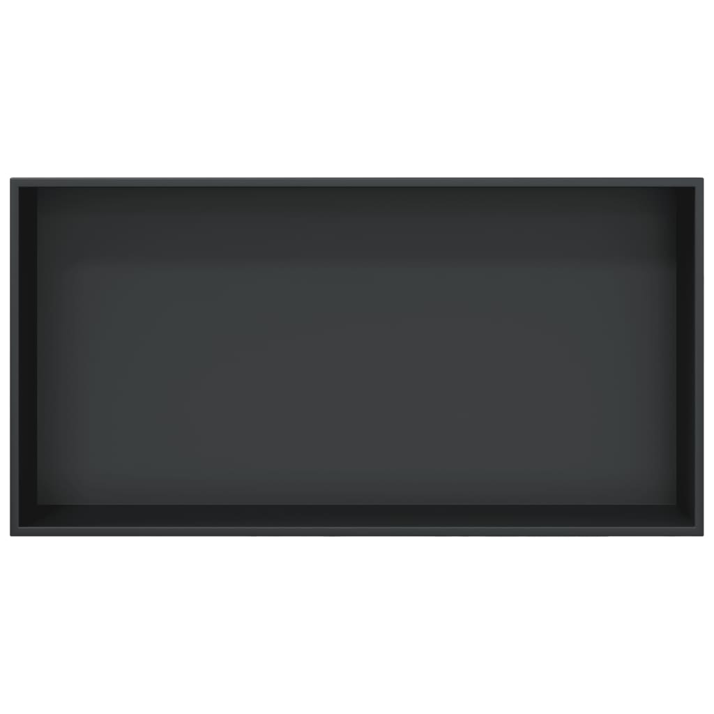 Nicchia per Doccia Nero Opaco 62x32x9cm in Acciaio Inox 4005130