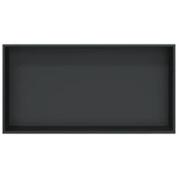 Nicchia per Doccia Nero Opaco 62x32x9cm in Acciaio Inox 4005130