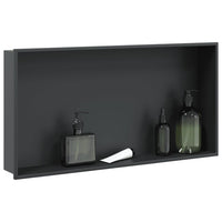 Nicchia per Doccia Nero Opaco 62x32x9cm in Acciaio Inox 4005130