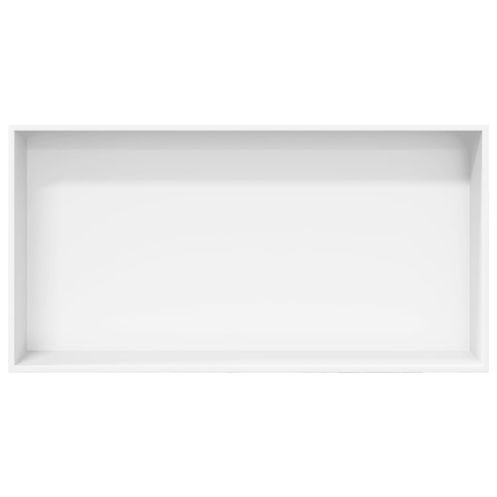 Nicchia per Doccia Bianco Opaco 62x32x9cm in Acciaio Inox 4005131